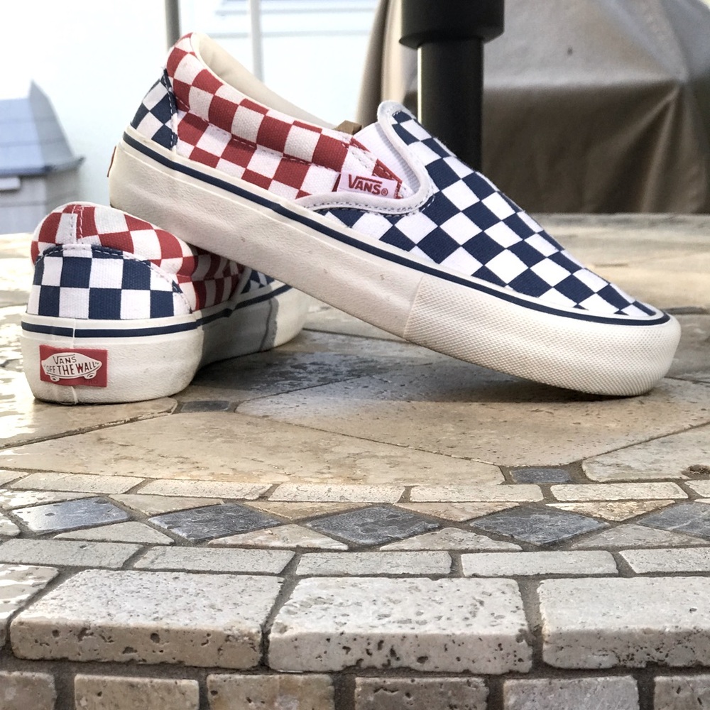 VANS Classic Slip-On Checkerboard Shoe Slides (Unisex)